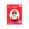Red Bob Wig With Glasses Set