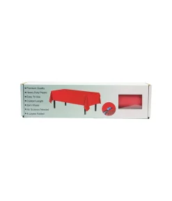 Red Cut To Size Tablecloth 1.37m x 25m