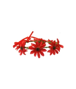 Red Daisy Flower Crown