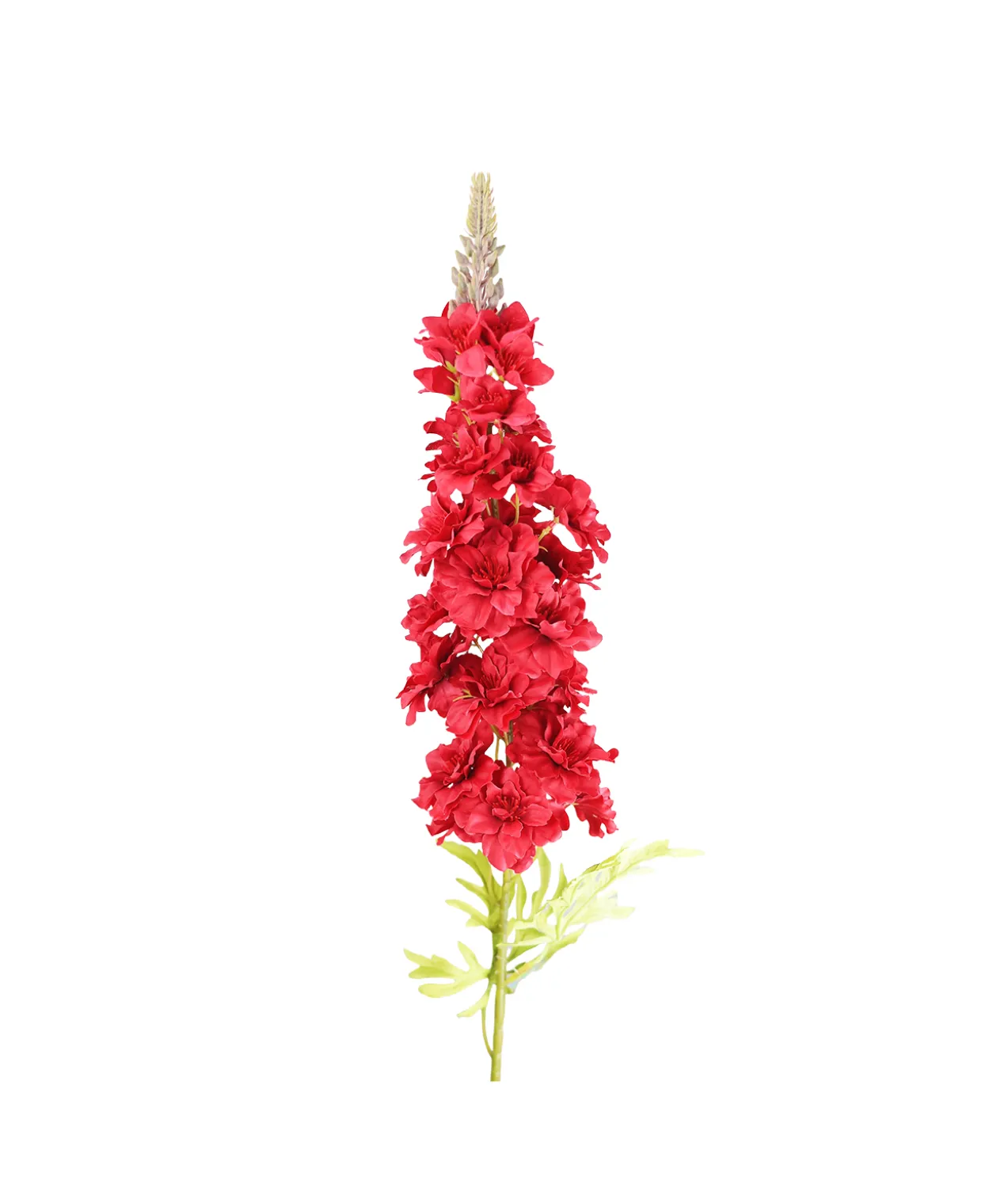 Red Delphinium Stems 31 Flowers 105cm