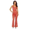 Red Disco Jumpsuit Adult