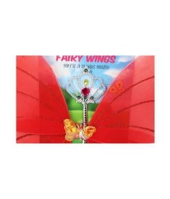 Red Fairy Wings with Wand