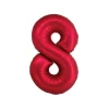 Red Foil Matte Number 8