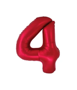 Red Foil Matte Number 4