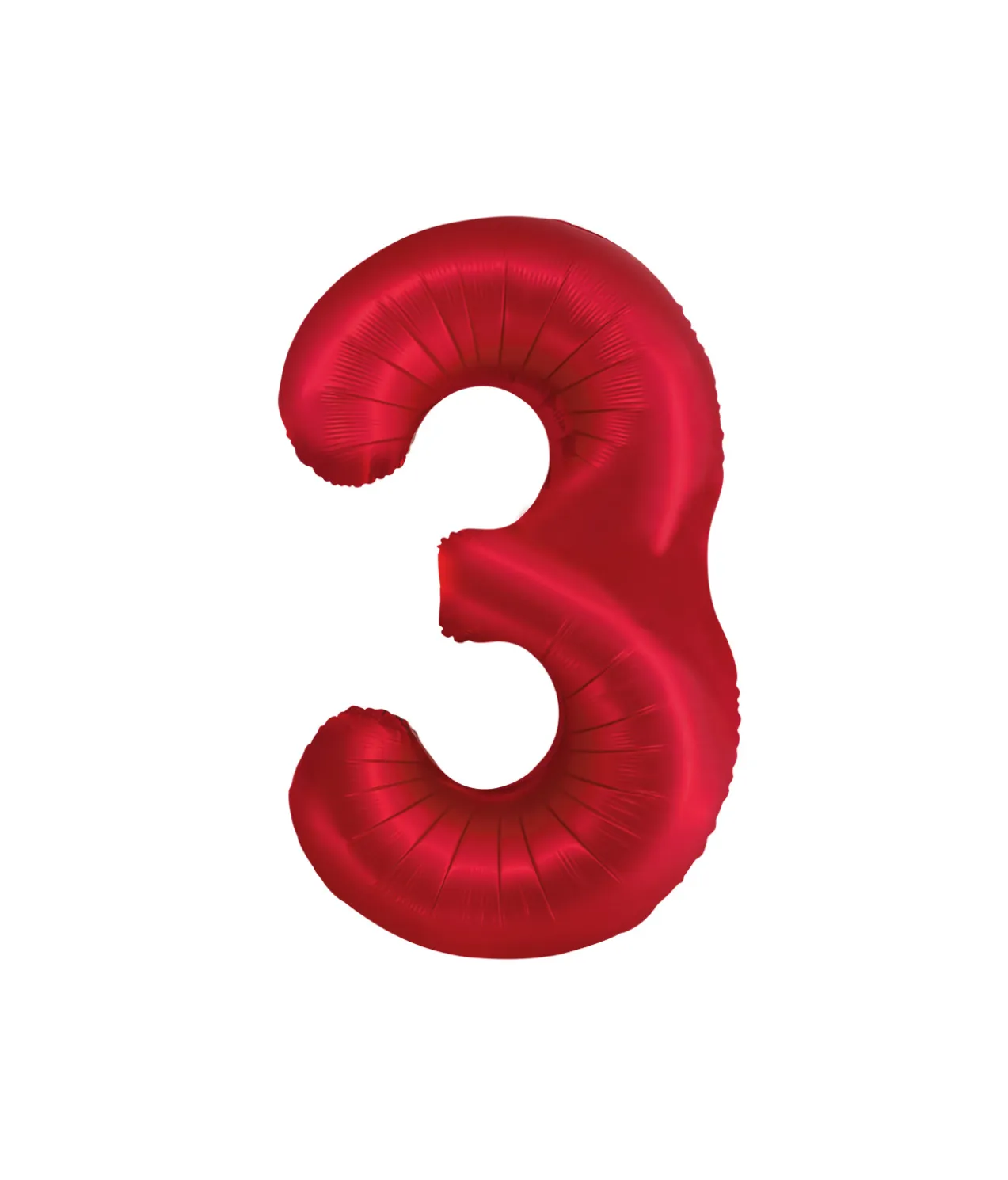 Red Foil Matte Number 3