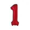 Red Foil Matte Number 1
