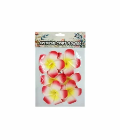 Red Frangipani 6cm 6pc