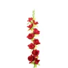 Red Gladiolus Bush Flower 7 Head 77cm