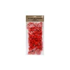 Red Glitter Pom Poms Assorted