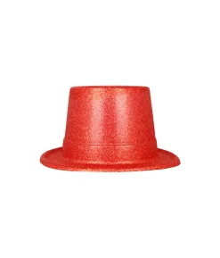 Red Glitter Top Hat