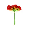 Red 5 Head Peony Bunch 30cm
