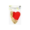 Red Heart Gift Tags With String 8cm 50pc