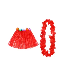 Red Hula Raffia Set 2pk