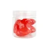 Red Large Heart Plastic Gems 4cm 4pc