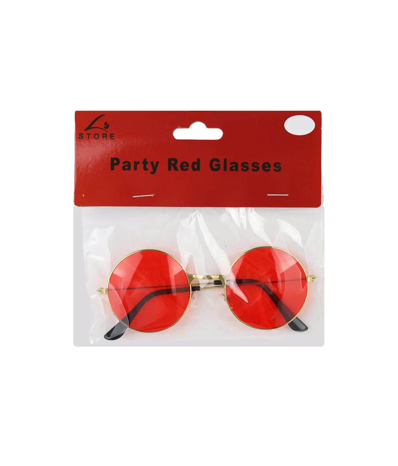 Red Lennon Party Glasses