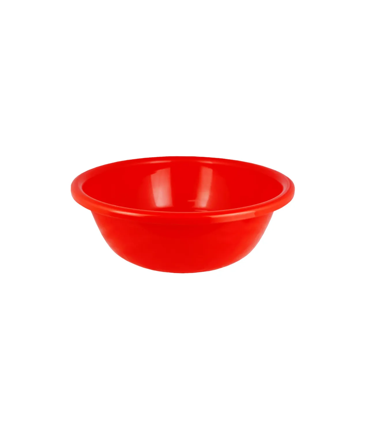 Red Medium Plastic Round Basin