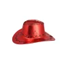 Red Metallic Cowboy Hat