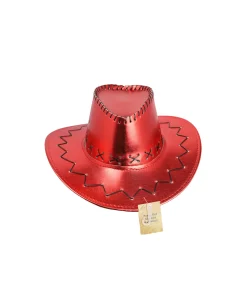 Red Metallic Cowboy Hat