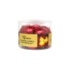 Red Metallic Floating Candles 12pk