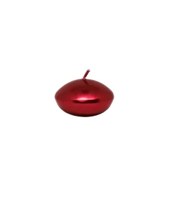 Red Metallic Floating Candles 12pk