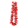 Red Metallic Flower Lei