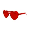 Red Party Heart Glasses 14x6cm 2pc