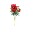 Red Peony 11 Branch 8 Head 48cm