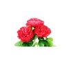 Red Peony 5 Head 48cm