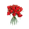 Red Rose Bud 18 Head 28cm