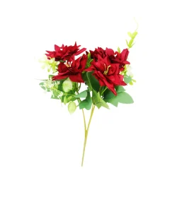 Red Rose 5 Head 28cm
