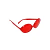 Red Round Party Glasses 16 x 8cm
