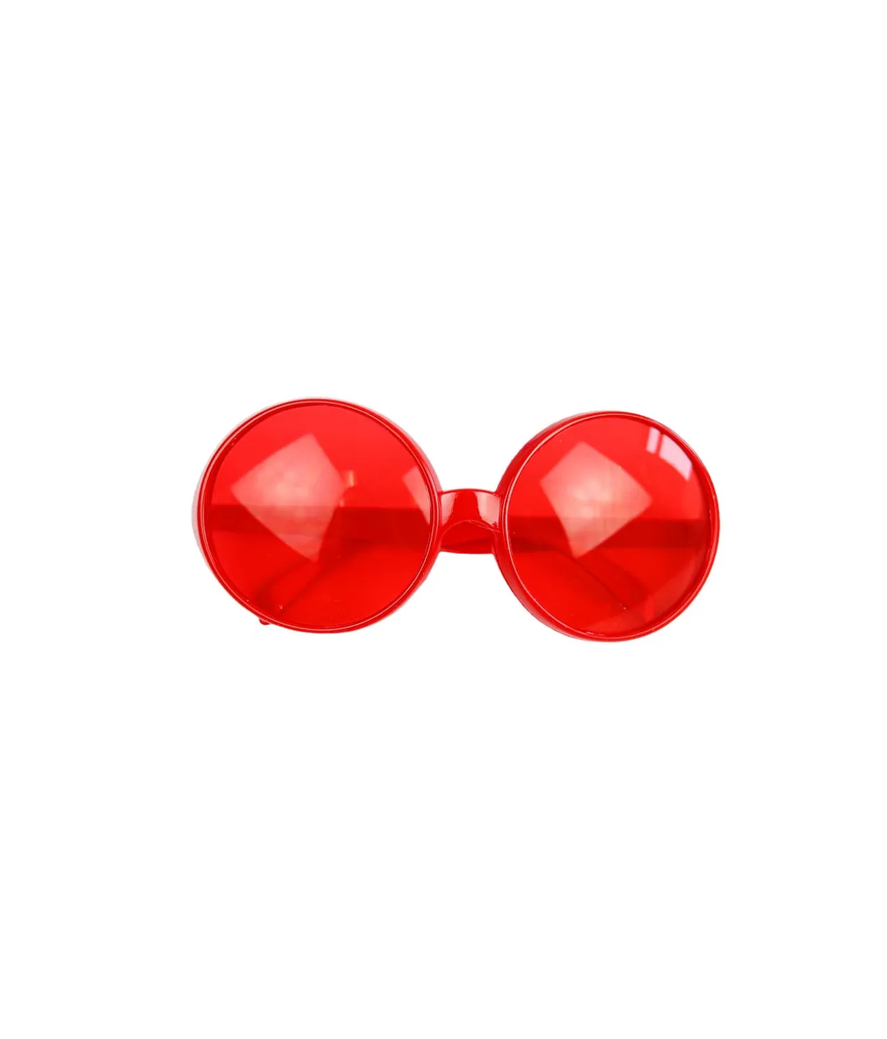 Red Round Party Glasses 16 x 8cm