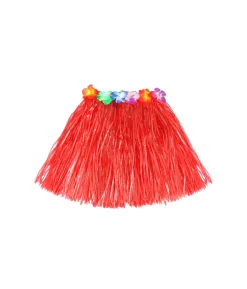 Red Short Hula Skirt 40cm