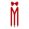 Red Suspender and Bow Tie