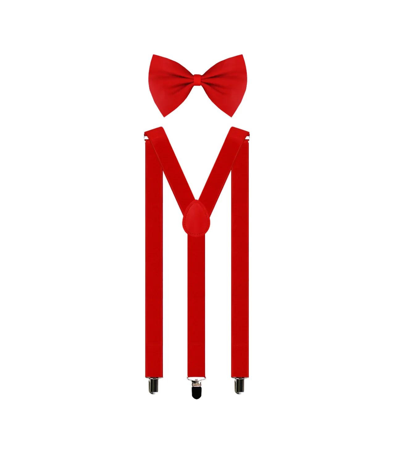 Red Suspender and Bow Tie