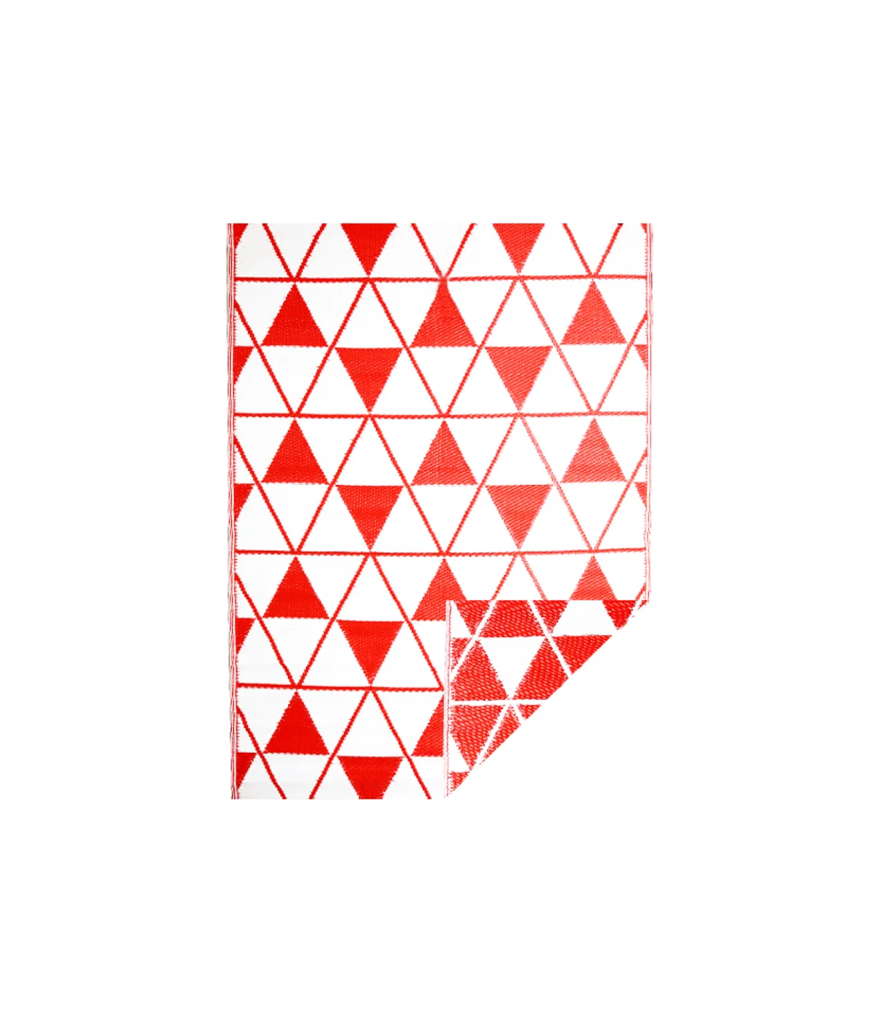 Red Triangles Outdoor Reversible Mat 1.2x2m