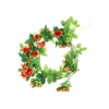 Red & Yellow Camelia Garland 132cm