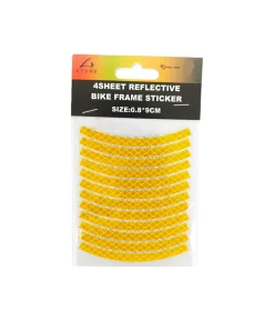 Reflective Bike Frame Stickers 4pk