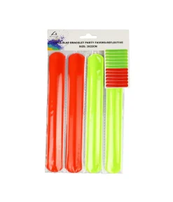 Reflective Slap Bracelet Set 12pc 3x 22cm