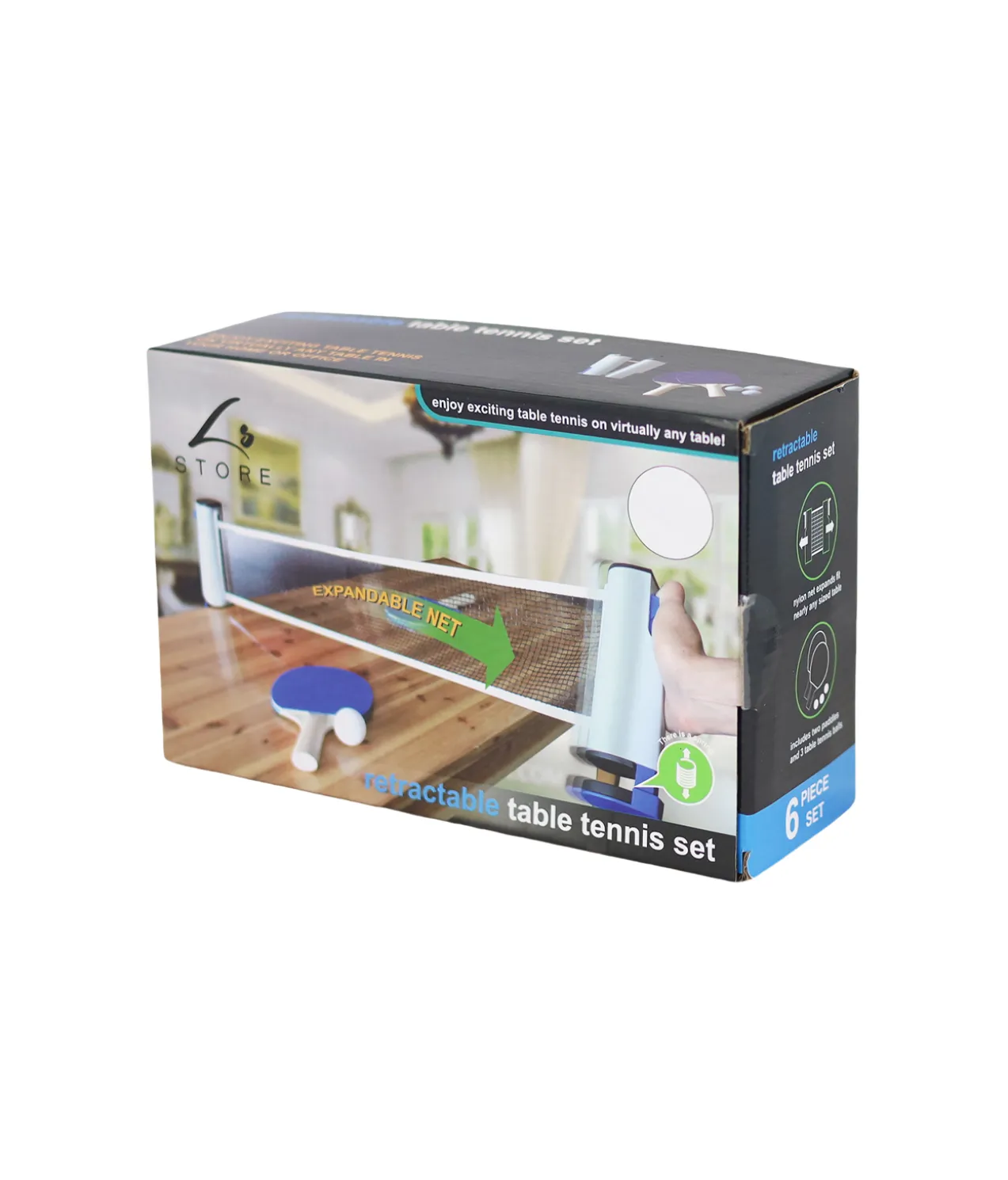 Retractable Table Tennis Set