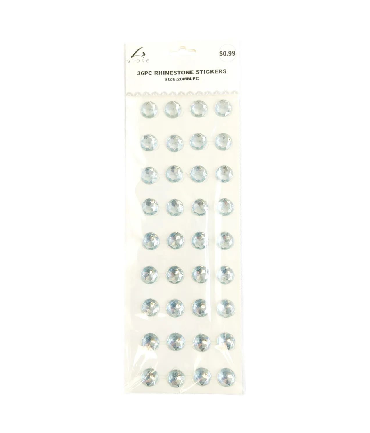 Rhinestones Stickers 20mm 36pc