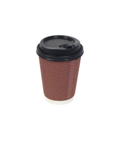 Ripple Double Wall Coffee Cups with Lid 24x12oz