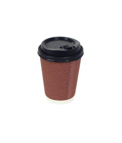 Ripple Double Wall Coffee Cups with Lid 24x8oz