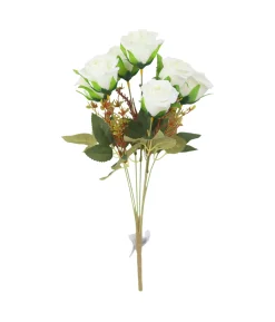 Rose 7 Branch Assorted 43cm