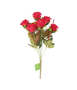 Rose 7 Branch Assorted 43cm
