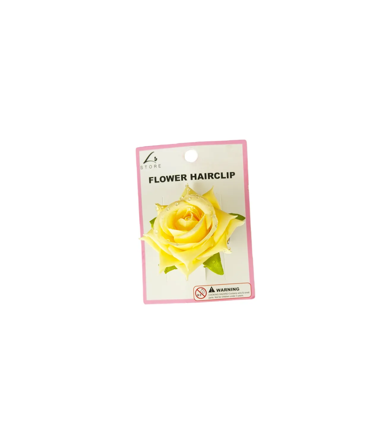 Rose Flower Hairclip Assorted 6cm