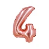 Rose Gold Air Fill Number 4 Balloon