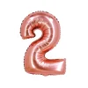 Rose Gold Air Fill Number 2 Balloon