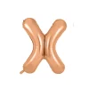 Rose Gold Alphabet Foil Balloon Letter X