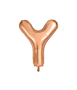 Rose Gold Alphabet Foil Balloon Letter Y